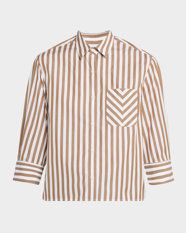 Lucia Stripe Poplin Shirt